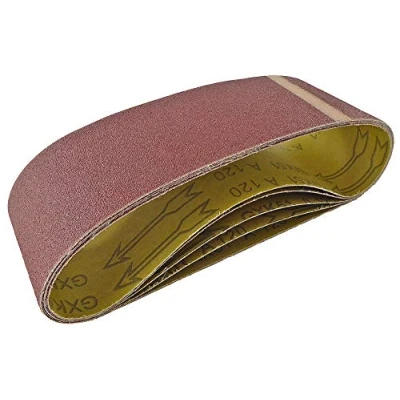 Image of Sanding Belt 75MM X 533MM 120 GRIT PK 5 Abrasive Aluminium Oxide Cloth Tools, Qty AB075533F