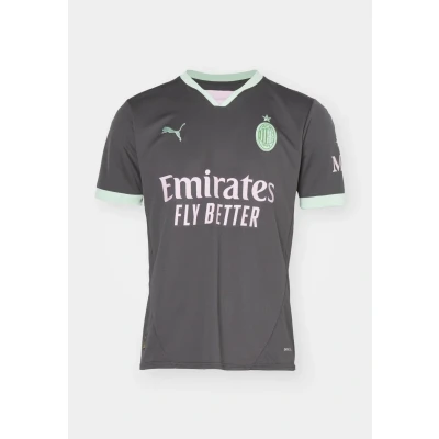 Image of Puma AC Milan Third Replica Club wear, Men&#039;s, Size: Small, Shadow gray/fresh mint