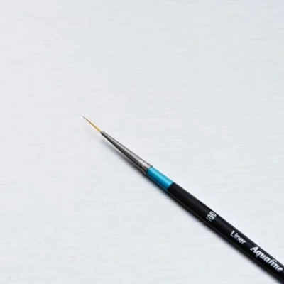 Image of Daler Rowney Aquafine Watercolour Brush, Soft Synthetic Hair, Short Handle, Liner, 10/0