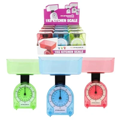 Image of New Mini 1KG Kitchen Weighing Scale Cooking Flour Mechanical RED Blue Green Baking Compact