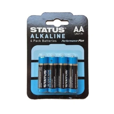 Image of Status AA Alkaline Batteries 4 Pack