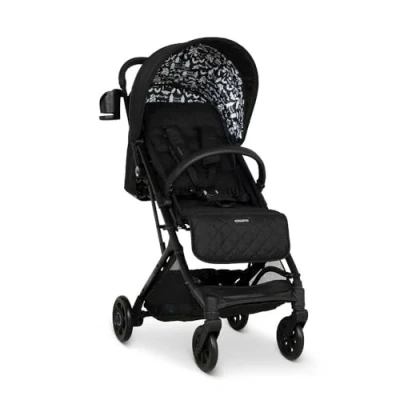 Image of COSATTO Woosh 4 Pushchair Lightweight Stroller Birth to 25kg One Hand Easy Fold, Compact, Telescopic Handle, Extra Large Shopping Basket, Cup Holder, Bumper Bar &amp; Raincover (Silhouette)