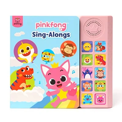 Image of Pinkfong Sing Alongs 10 Button Sound Book, Baby Shark Nursery Rhymes, Children&#039;s Books, Interactive Learning Books for Toddlers, &amp; Education Toys, Gifts Kids
