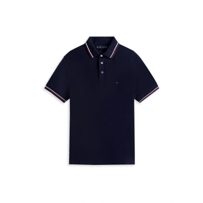 Image of Tommy Hilfiger Tipped SLIM FIT Polo shirt, Men&#039;s, Size: XS, Desert sky