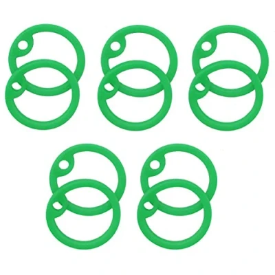 Image of Tactical Rubber Dog Tag Silencers U.S. Military Army Navy Airsoft GI ID Durable (10 Silencers) (Green)