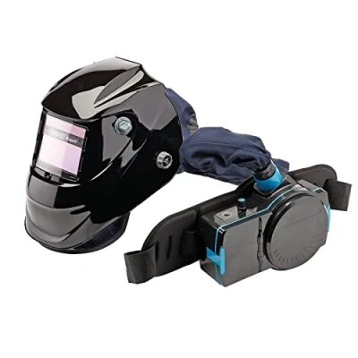 Image of Draper Expert Air Fed PAPR Auto Darkening Welding Helmet, Black