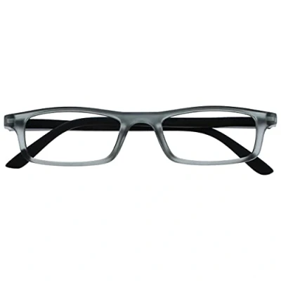 Image of The Reading Glasses Company Matt Grey Black Lightweight Readers Designer Style Mens Womens Spring Hinges R17 7 +1.50