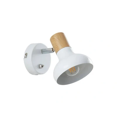 Image of Lindby wall spotlight Fridolin, 14 cm, white, metal, switch