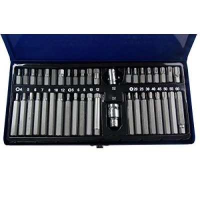 Image of US PRO 42pc Bit Set, Hex, Allen, Torx, Star, Spline Sockets 3/8&quot; 1/2&quot;dr B1486