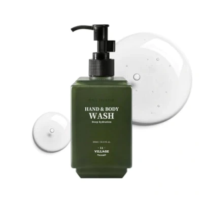Image of [VILLAGE11FACTORY] Hand &amp; Body Wash WILL REFRESH (300ml) Korean skincare Vegan and with Eucalyptus Patchouli Essential Oils for Deep Cleansing Hydration