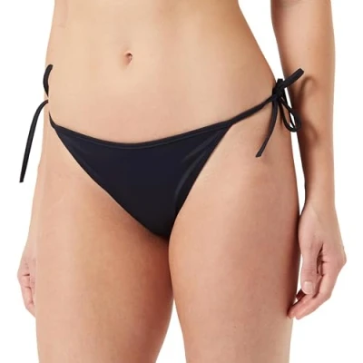 Image of Calvin Klein Swimwear String SIDE TIE Bikini bottoms, Women&#039;s, Size: Large, Black