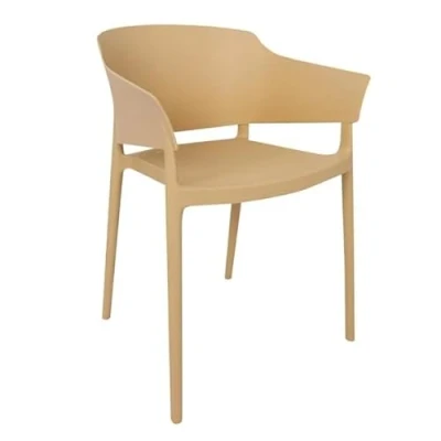 Image of Bolero Lorenzo Cafe Chairs Warm Cream (2 pack)