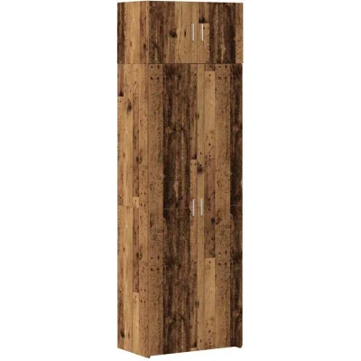 Image of vidaXL Storage Cabinet Old Wood 70x42.5x225 cm Engineered
