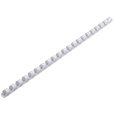 Image of Genie 12375 6 mm Pack of 25 A4 plastic binding combs suitable for all Binders, White