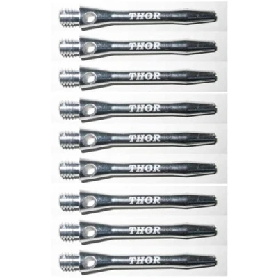 Image of THOR DARTS ®™ Aluminium Shafts 35 mm Short Dart 1 Set = 3 Pieces Silver