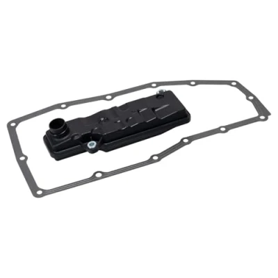 Image of 21814RJ2003, 21814RJ2003S1, 254205LJ003, 254205LJ003S1 Hydraulic Filter Set, automatic transmission BLUE PRINT ADBP210090 with oil sump gasket