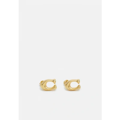 Image of Coach Gold C Starter Stud Earrings