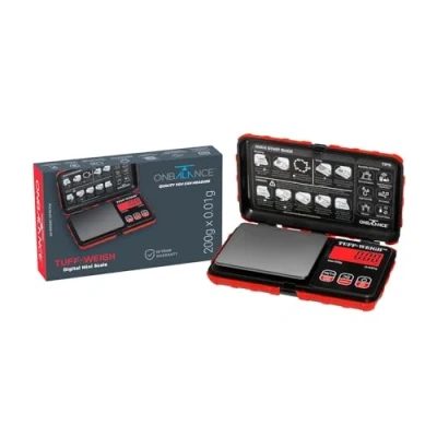 Image of TUF 100 RED ON BALANCE TUFF WEIGH POCKET SCALE 100G X 0.01G