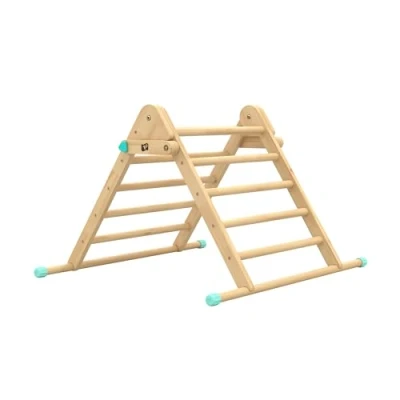 Image of TP Toys, Active Tots, Indoor Wooden Climbing Frame for Babys and Toddlers, Use, Pikler Style Triangle, Baby Interative Play Gym Infants, 12 Months+, Wood