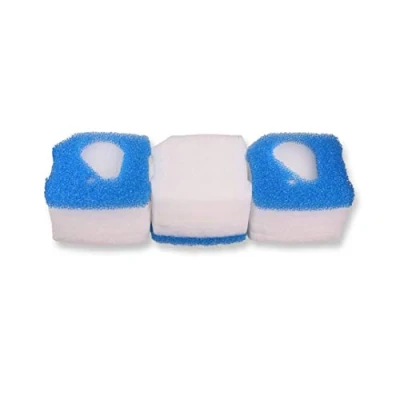 Image of INGVIEE Compatible Prefilter Fine Pad Set for Eheim Professional 3 250/350/600 2071/2073/2075 and Pro 3e 350 2074 (12 x White Fine, Blue Coarse)