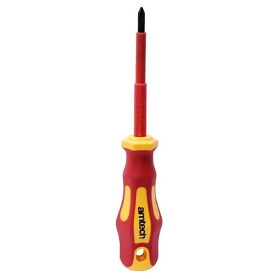 Image of Amtech 80mm Phillips VDE 1000V Electrical Screwdriver with PH 1 Tip