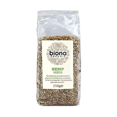 Image of Biona Organic Whole Hemp Seeds, 250g