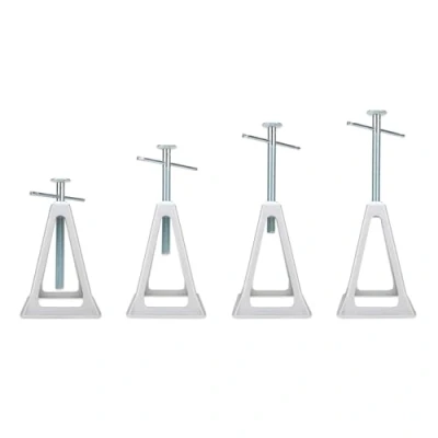 Image of Camco Aluminum Stack Jacks — Stabilize &amp; Position Your RV, Trailer Or Camper —Supports Up to 6,000 lb Extends 11&quot; 17&quot; Pack of 4 (44560)
