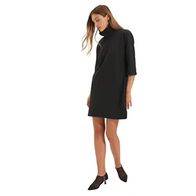 Image of Trendyol Women Mini Basic Regular Knit Dress
