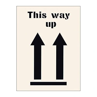 Image of &#039;This Way Up&#039; Stencil (400mm x 600mm)