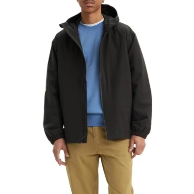 Image of Levi&#039;s Men&#039;s Lw Packable Rain Jacket, Jet Black, S