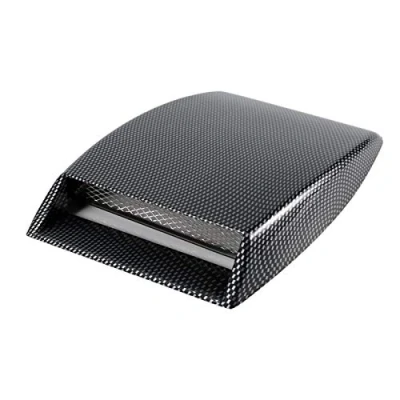 Image of For Stick On Hood Scoop Carbon Fibre Bonnet Vent Cover Universal Car Decorative Air Flow Intake Sticker Scoop(Carbon Fiber)