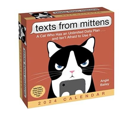 Image of Texts from Mittens the Cat 2024 Day to Calendar