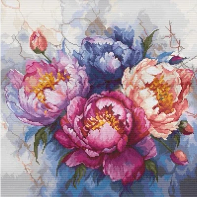 Image of Luca S The King of Flowers Counted Cross Stitch Kit