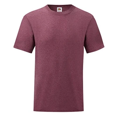 Image of Fruit of the Loom Men&#039;s Short Sleeved T Shirt Grey Large