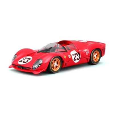 Image of Bburago B18 26310 Ferrari Daytona 330 P4 1:24 Scale Incredibly Detailed Die Cast Replica Collectible Race Car, Red