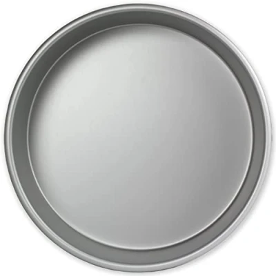 Image of PME Anodised Aluminium Round Cake Pan 15 x 3 Inch Deep, Silver
