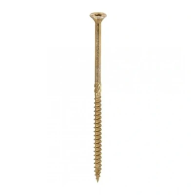 Image of Timco C2 Clamp Fix Multi Purpose Premium Screws TX Double Countersunk Yellow (Size 6.0 x 130 100 Pieces)