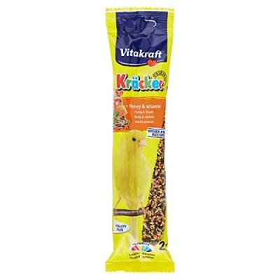Image of Vitakraft Kracker Canary Treat Sticks with Honey and Sesame 2pk Case of 7