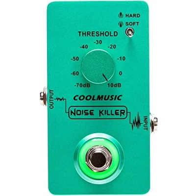Image of COOLMUSIC C CS02 Noise Guitar Effect Pedal, Killer Pedal Suppressor 2 Modes for Electric and Bass True Bypass