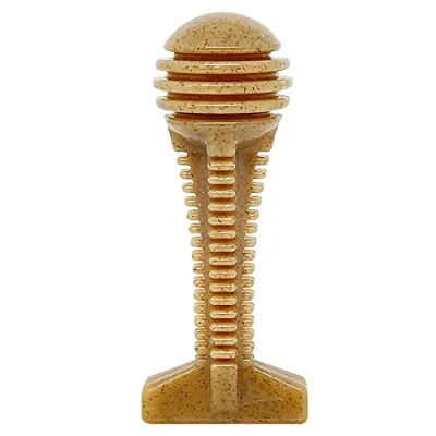 Image of SodaPup Honey Bone Dental Tower Durable Dog Chew Toy Made in USA from Non Toxic, Pet Safe, Food Safe Nylon Material for Mental Stimulation, Clean Teeth, Fresh Breath, Problem Chewing, &amp; More