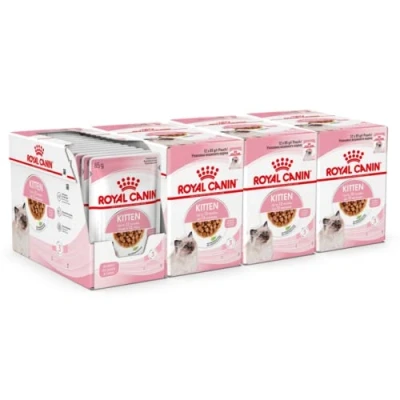 Image of ROYAL CANIN Kitten in Gravy Wet Food 85g (Pack of 48) * Multipack