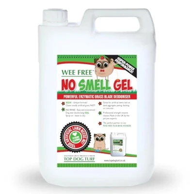 Image of Wee Free No Smell Gel 5L Artificial Grass Enzyme Cleaner Spray. Dog Neutraliser for and Deodoriser Astro Turf Fake Lawn. Outdoor Pet Odour Eliminator your Garden.