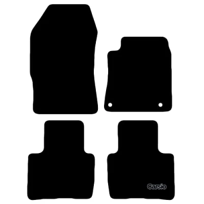 Image of Carsio Carpet Car Mats For Citroen C5X 2022+ Onwards Tailored Fit Floor Mat Set Complete Accessory Black Custom Fitted All Weather, Anti Slip Backing &amp; Trim