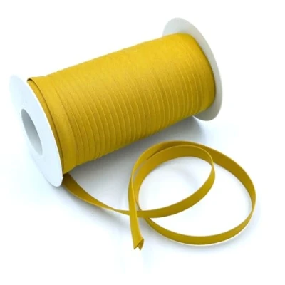 Image of Craft Cult 9mm Plain Double Fold Bias Binding Tape 25 Metre Roll (58 Mustard)