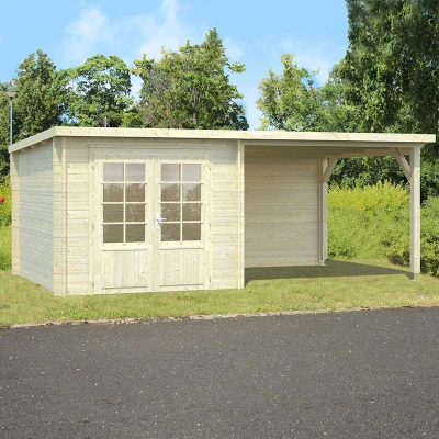 Image of Palmako Ella 5.4m x 3m Log Cabin Summerhouse (28mm)