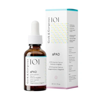 Image of Geek &amp; Gorgeous 101 aPAD 20% Azelaic Derivative Serum, evens skin tone, normalizes oil production calms all types including sensitive, 30ml