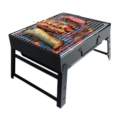 Image of ADEPTNA Portable Folding Charcoal BBQ Barbecue Tabletop Grill Camping Travel Picnic Outdoor Parties etc