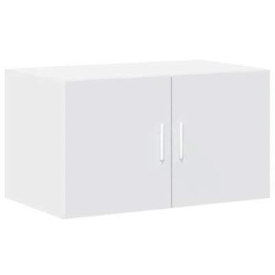 Image of vidaXL Wall Cabinet White, Engineered Wood, 70x42.5x40 cm Ample Storage, Space Saving, Versatile Use Ideal for Living Room, Bedroom, Garage