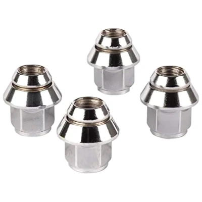 Image of RYBO Set of Alloy Wheel Nuts. M12 x 1.5, Taper Washer, 19mm Hex for Use With Ford Wheels &amp; More (4)