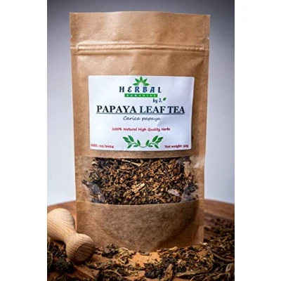 Image of Papaya Tea Loose Leaves Carica Dried Herb Digestion Aid Blood Sugar Control Healthy Skin 50g Herbal Remedies by J. Papaja lisc